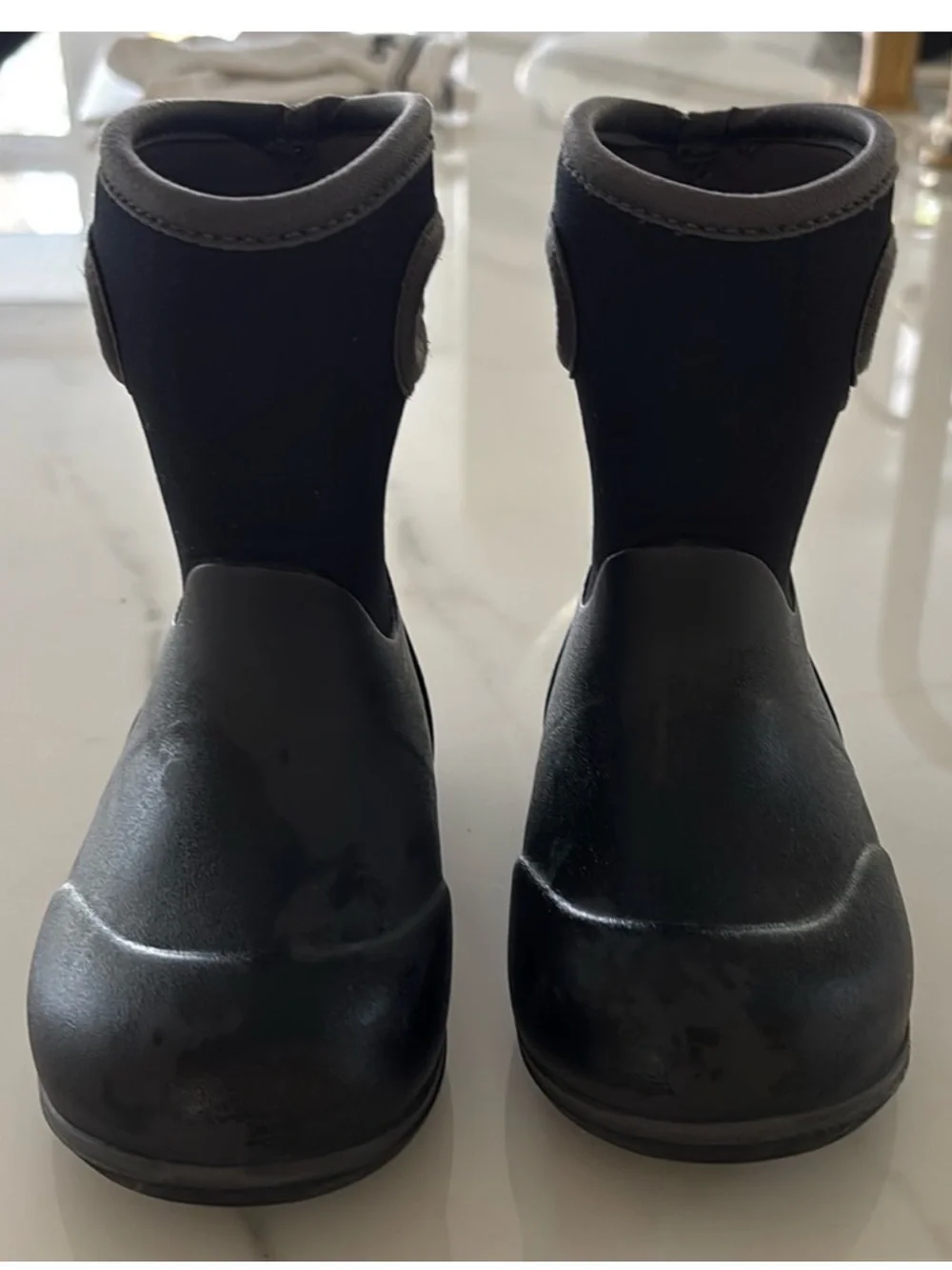 Bogs Toddler Boots Black Size 7 Waterproof Snow and Rain with Pull Up Handles